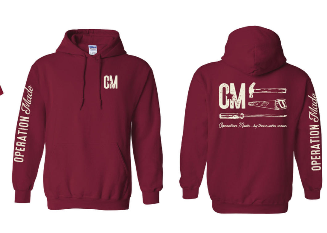 Operation Made Hoodie - Cardinal Red