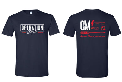 Operation Made Tshirt - Navy Blue