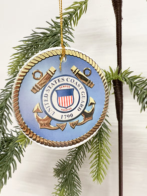 Ceramic Military Ornament - Coast Guard