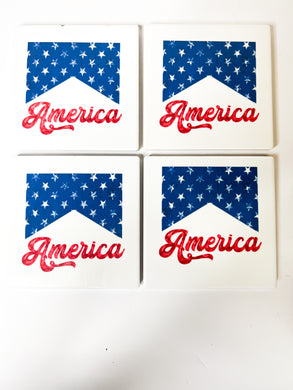 America  - Set of 4 Coasters