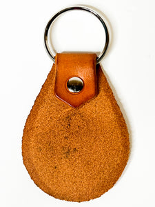 Army Leather Key Chain - Brown