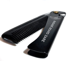 Load image into Gallery viewer, 2-In-1 Folding Ox Horn Comb