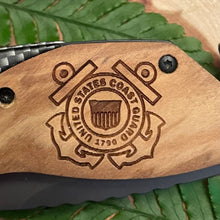 Load image into Gallery viewer, Coast Guard Engraved Pocket K-nife