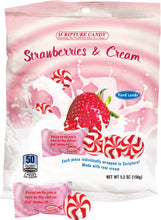 Load image into Gallery viewer, Strawberry &amp; Cream Hard Candy 5.5 Ounce Bag, 25 Pieces