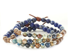 Load image into Gallery viewer, LIVE SIMPLY MINI BRACELET - AZURITE | WOOD DIFFUSER BRACELET