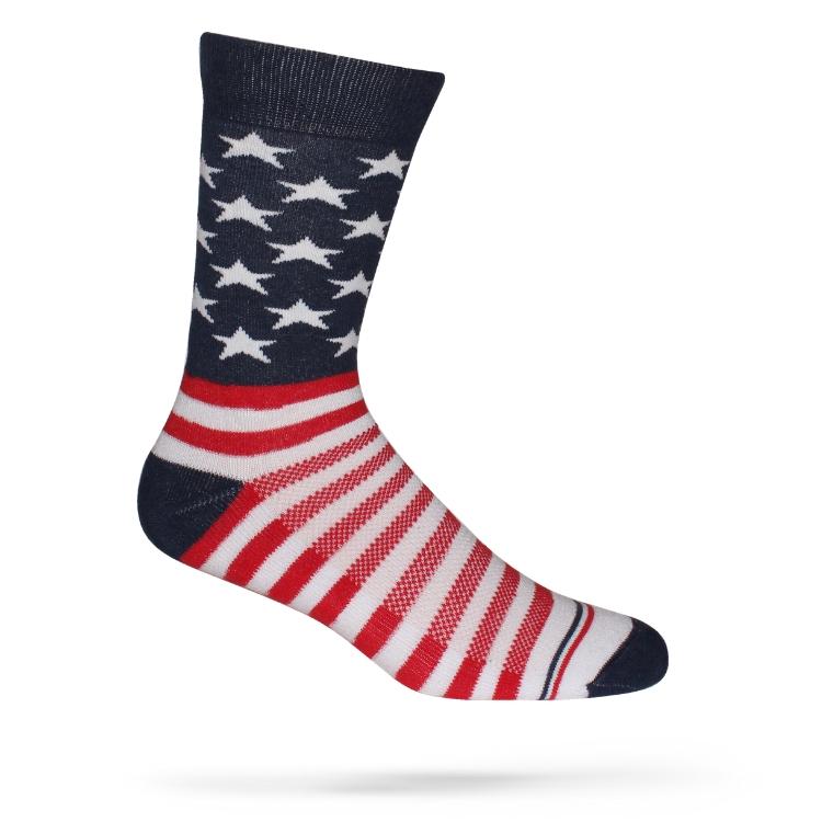 American Flag Crew Socks
