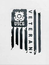 Load image into Gallery viewer, USCG Veteran Vinyl Decal - Bright Pink