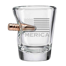Load image into Gallery viewer, Bullet Shot Glass - Flag or Plain