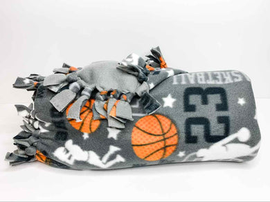 Fleece Throw Blanket - Basketball  - 34