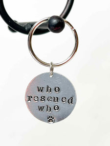 Who Rescued Who Key Chain