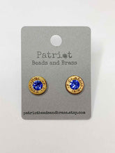 Load image into Gallery viewer, Bullet Primer Stud Earrings - Majestic Blue