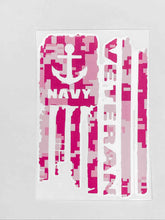 Load image into Gallery viewer, Navy Veteran Vinyl Decal - Pink Camo