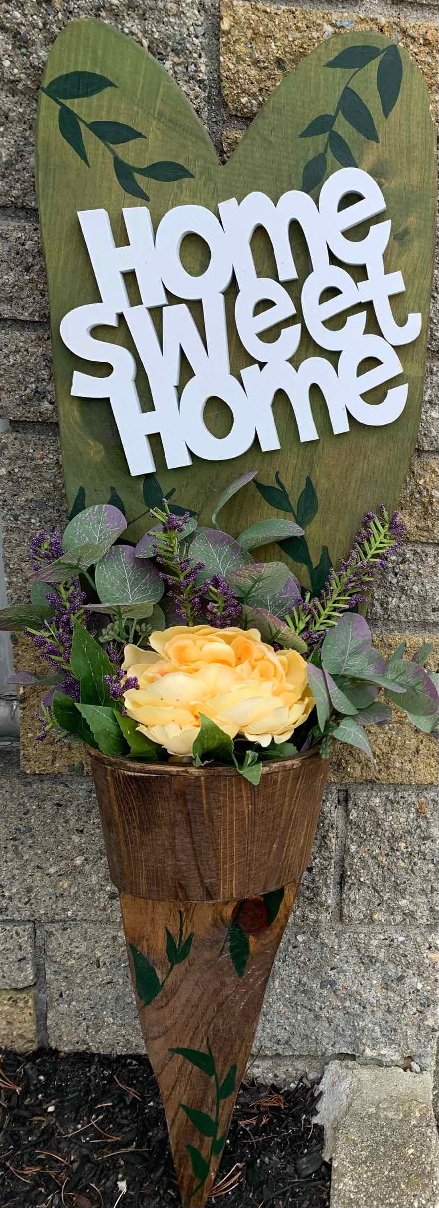 Home Sweet Home with Flowers