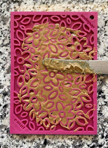 EMAT ENRICHMENT LICK MAT - Pink Flower or Yellow Honeycomb