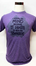 Load image into Gallery viewer, Speak My Mind Tshirt - Purple