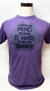 Speak My Mind Tshirt - Purple