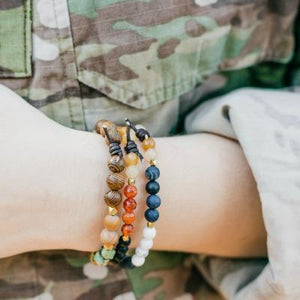 In My Heart Mini Bracelet - Navy | Military Bracelet