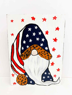 Animal Print Patriotic Gnome