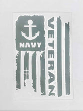 Load image into Gallery viewer, Navy Veteran Vinyl Decal - Pink Camo