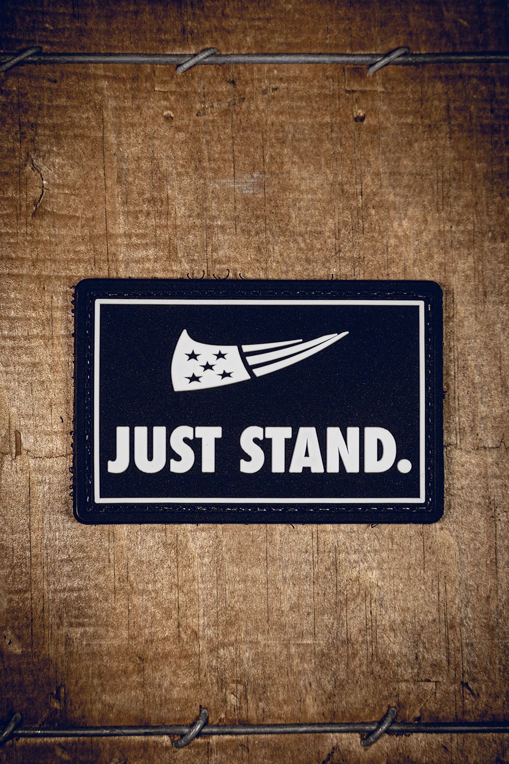 JUST STAND PVC PATCH
