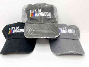 Brandon Hat - Distressed Black