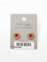 Load image into Gallery viewer, Bullet Primer Stud Earrings - Fuschia