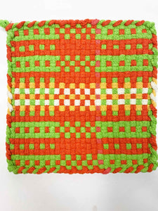 Trivet Hot Pad - Orange/Green/Yellow/White/Pink
