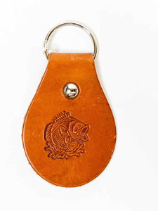 Bass Leather Key Chain