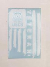 Load image into Gallery viewer, USCG Veteran Vinyl Decal - Black