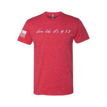 Load image into Gallery viewer, Live Like It&#39;s 9-12 - Red Tshirt