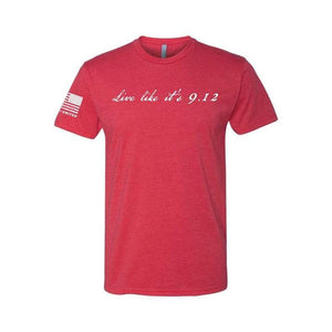 Live Like It's 9-12 - Red Tshirt
