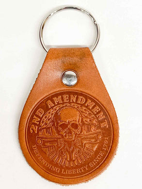 2nd Ammendment Leather Key Chain