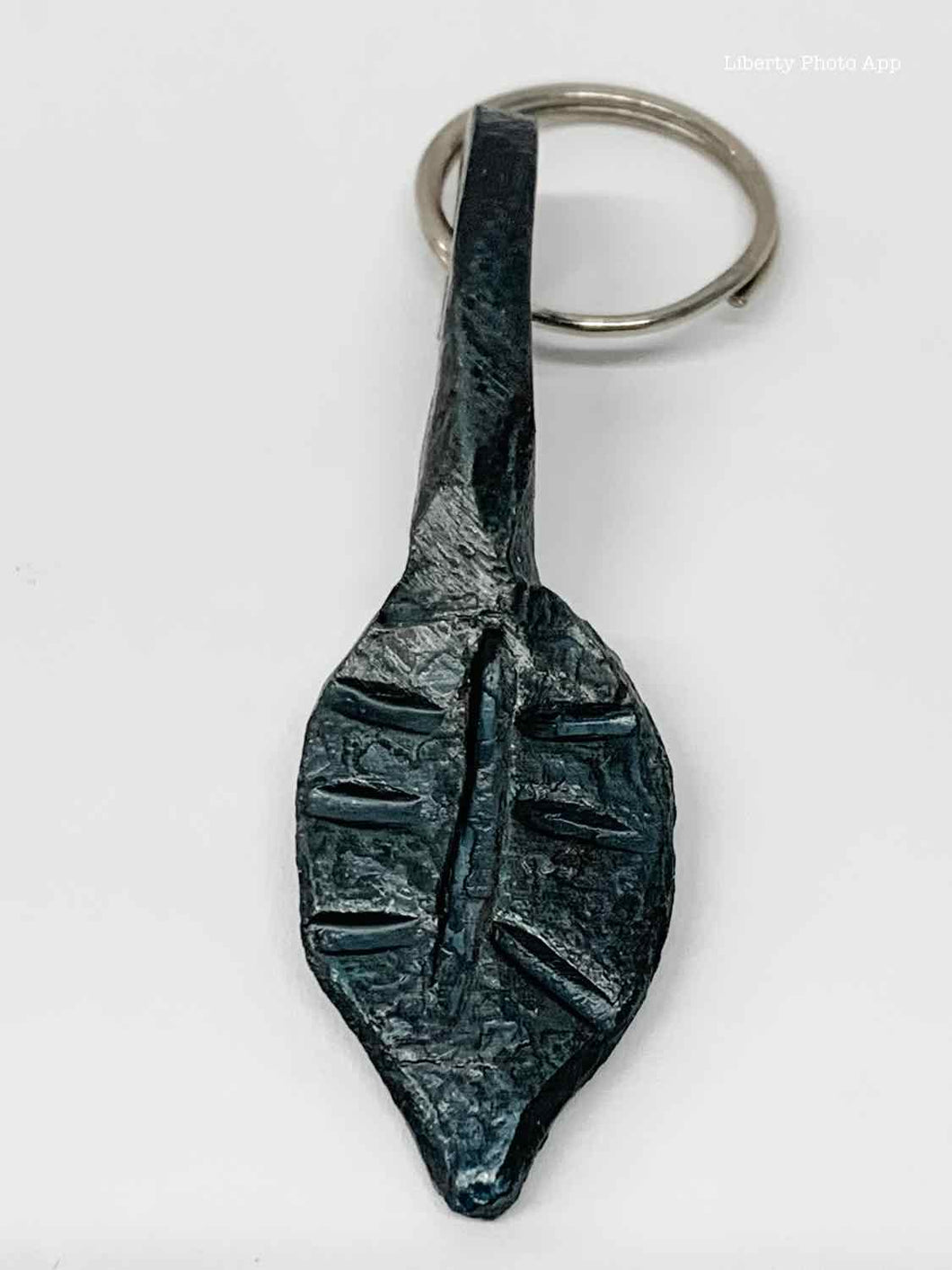 Hand Forged Leaf Shaped Steel Key Chain - Small – Operation Made