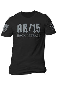 Back in Brass Tshirt - Black