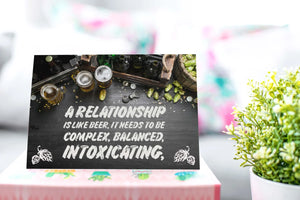Relationship is Like Beer - Inappropriate Card