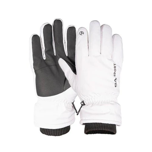 Fleece Lined Gloves - White