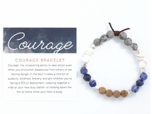 Load image into Gallery viewer, COURAGE - BLUE | MILITARY TRIBUTE BRACELET