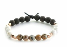 Load image into Gallery viewer, PERSEVERANCE - MOROCCO AGATE | ESSENTIAL OIL DIFFUSER BRACELET