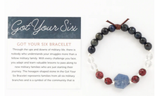 Load image into Gallery viewer, GOT YOUR SIX BRACELET | A MILITARY TRIBUTE BRACELET