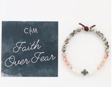 Load image into Gallery viewer, FAITH OVER FEAR BRACELET | A MINI MEANINGFUL BRACELET