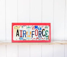 Load image into Gallery viewer, FLY FIGHT WIN by Unique Pl8z  Recycled License Plate Art - Unique Pl8z
