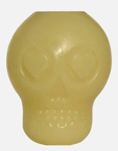Load image into Gallery viewer, GLOW IN THE DARK SUGAR SKULL CHEW TOY &amp; TREAT DISPENSER