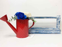 Load image into Gallery viewer, Distressed Blue Wood Tray with Handle - Small