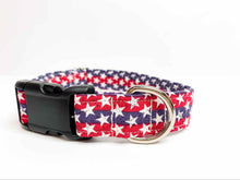 Load image into Gallery viewer, Buckle Collar - Stars and Stripes - 1&quot; - Medium