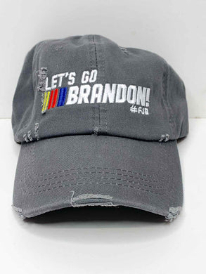 Brandon Baseball Hat - Distressed Grey