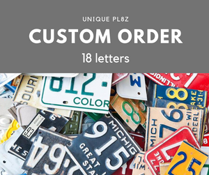 Custom Order - 18 letter sign - you choose the letters - Unique Pl8z