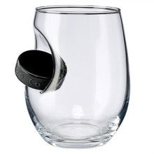 Load image into Gallery viewer, Hockey Puck Drinking Glass - 16oz/Wine Glass/Coffee Mug