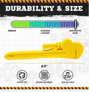 PIPE WRENCH ULTRA DURABLE NYLON DOG CHEW TOY