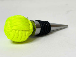 Paracord Wine Stopper - Safety Yellow