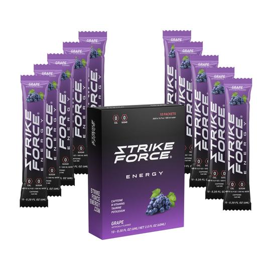 Strike Force Energy Drink - GRAPE - 10 pack